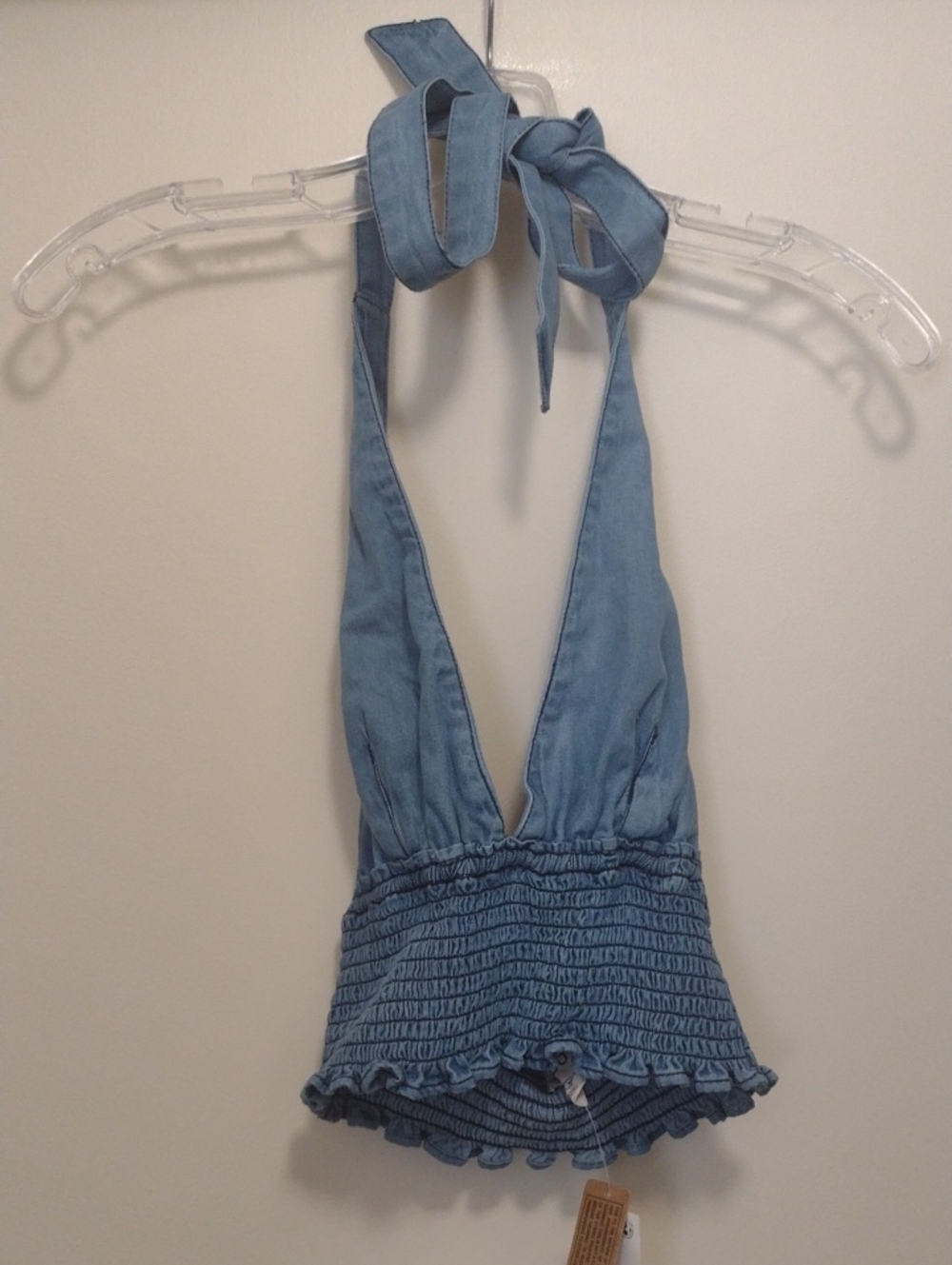 BDG Women's Blue Tieable Top (J1416)